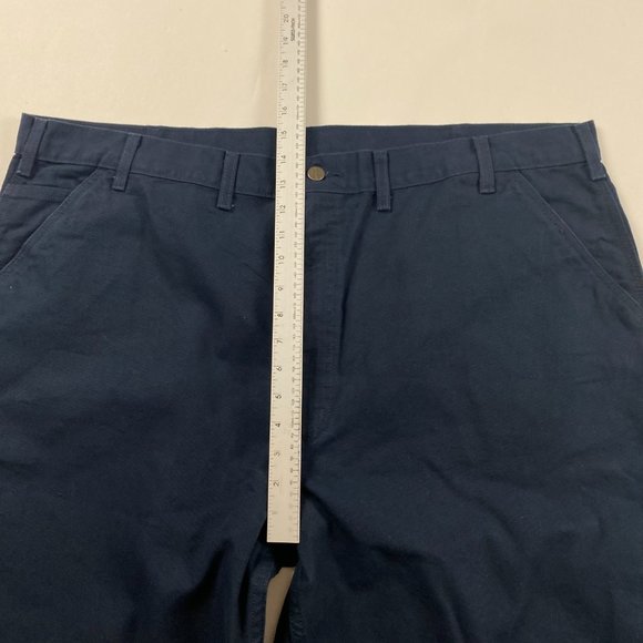 NWT Carhartt Loose Fit Washed Duck Utility Pants Mens 46 x 30 Blue B11 MDT - Picture 11 of 14